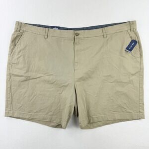 NAUTICA Mens Deck Shorts Size 56 Chino‎ Casual Tan, 8" inseam New